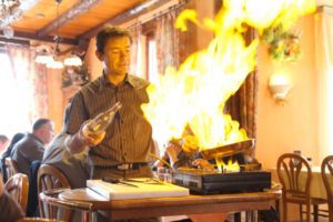 les rognons de veau flambé